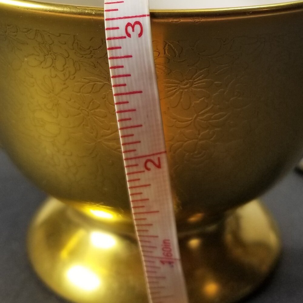 PICKARD Open Sugar Bowl, #595 Rose and Daisy 24K Gold Encrusted Rose U.S.A. Made - Picture 9 of 10